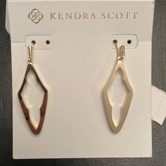 NWT Kendra Scott Gold Eloganted Hoop - Picture 4 of 5